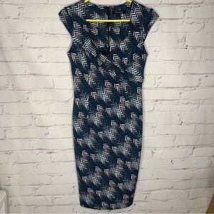 White House Black Market size 6 green dress